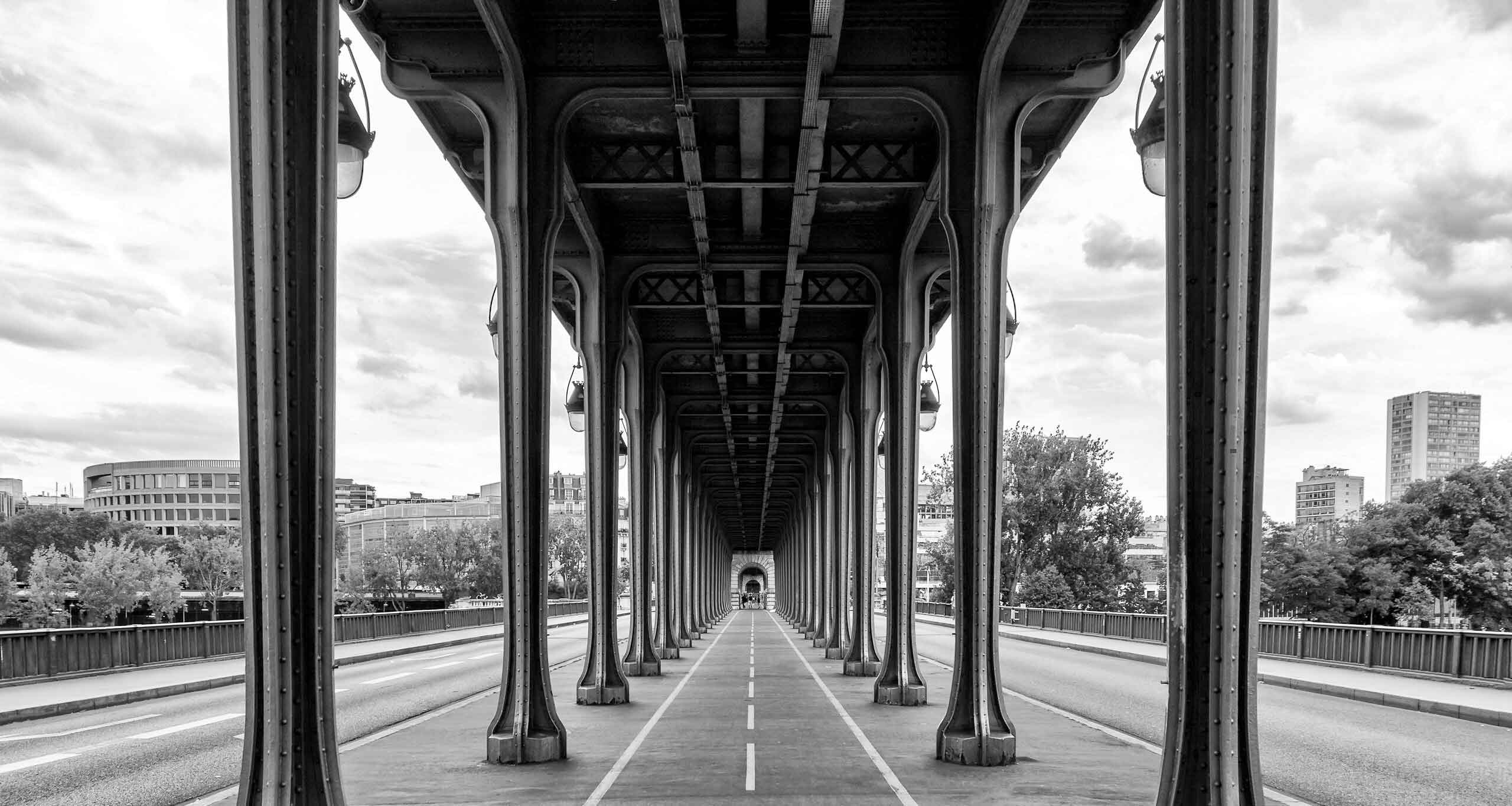 The Bir-Hakeim bridge in Paris.